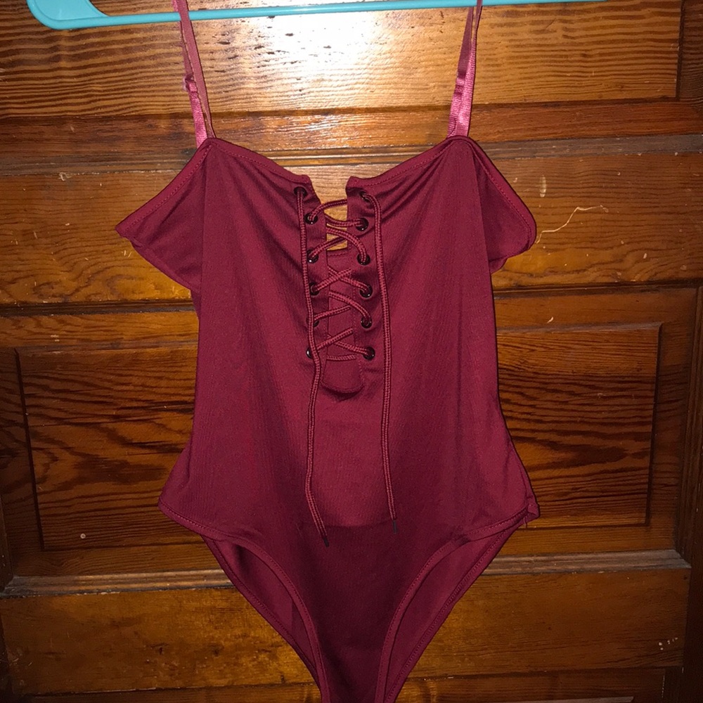 Red bodysuit